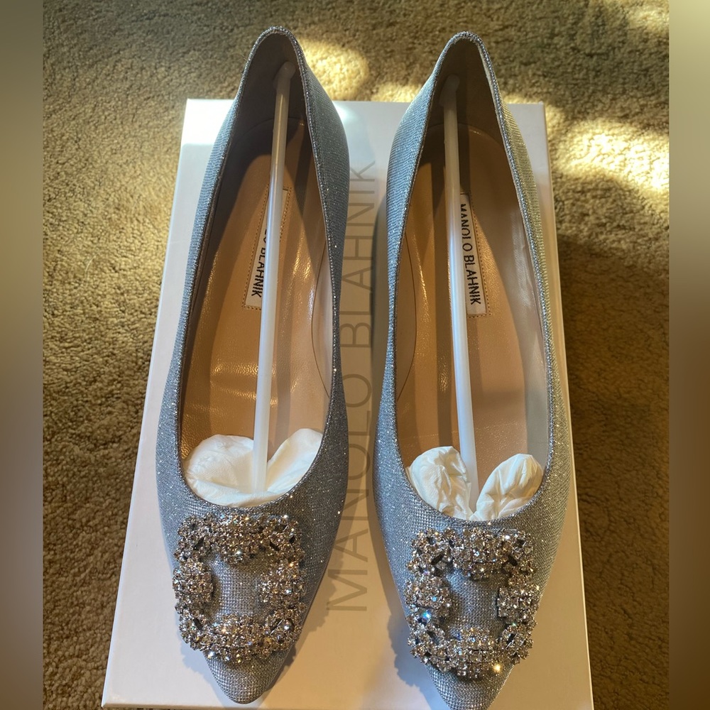 Manolo Glitter Flats